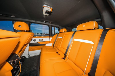 Rolls Royce Cullinan White on Orange