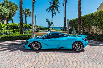 Miami Blue McLaren 720S