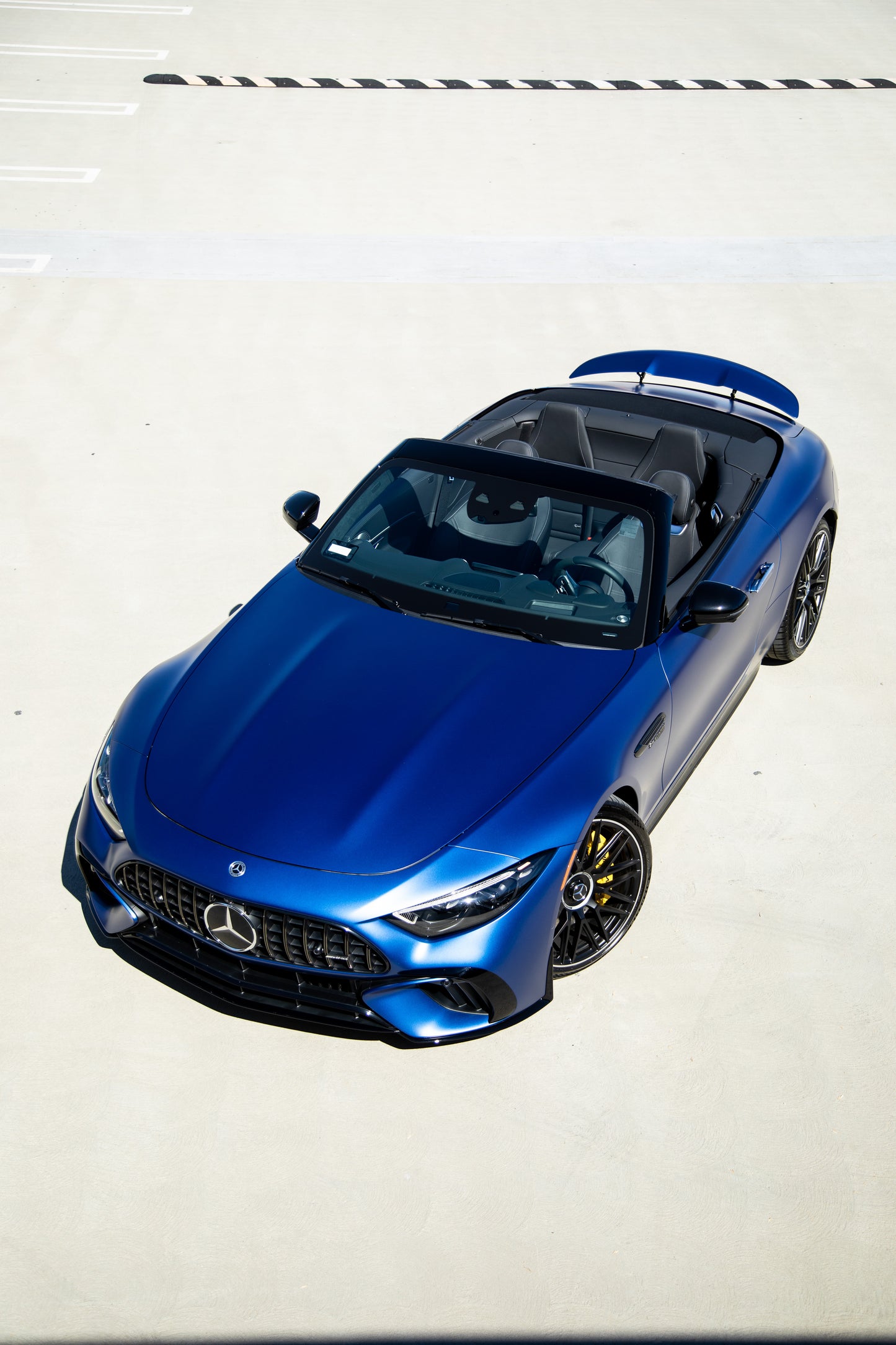 Blue Mercedes Benz