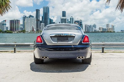 Blue Rolls Royce Wraith