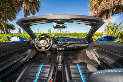 Blue Ferrari 488 Spyder