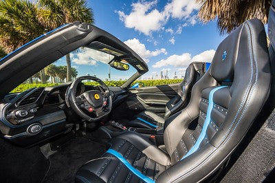 Blue Ferrari 488 Spyder