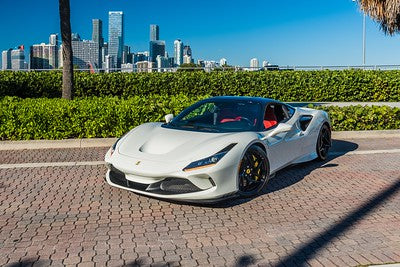 White Ferrari F8 Tributo