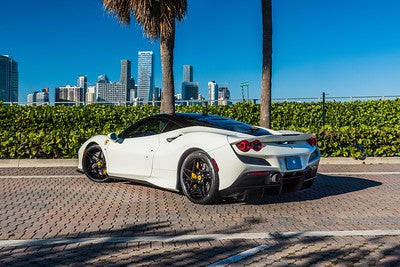 White Ferrari F8 Tributo