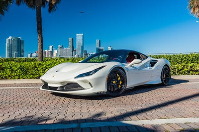 White Ferrari F8 Tributo