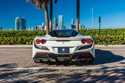 White Ferrari F8 Tributo