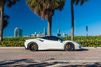 White Ferrari F8 Tributo