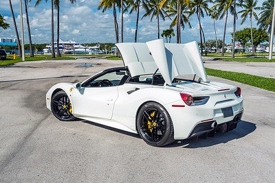 White Ferrari 488 Spyder