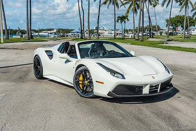 White Ferrari 488 Spyder