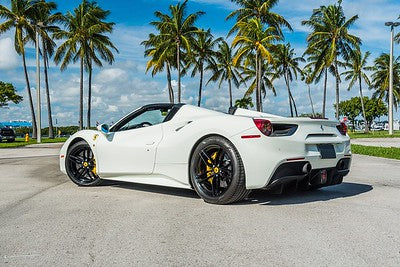 White Ferrari 488 Spyder