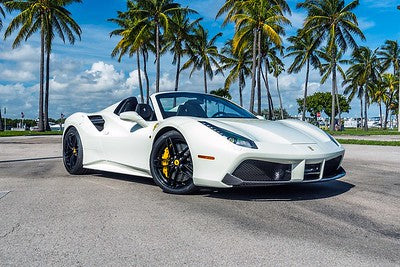 White Ferrari 488 Spyder