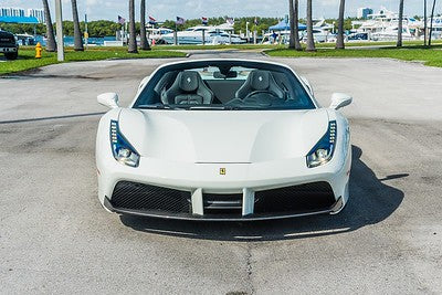 White Ferrari 488 Spyder