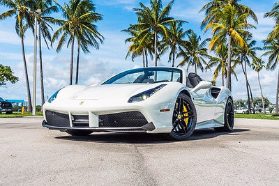 White Ferrari 488 Spyder