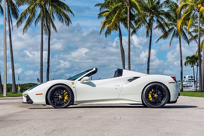 White Ferrari 488 Spyder