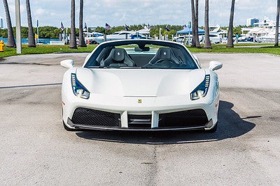 White Ferrari 488 Spyder