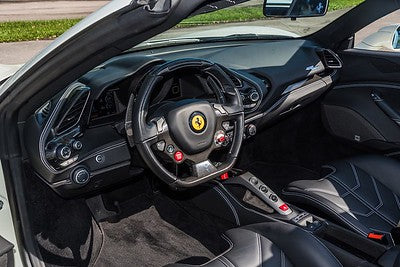 White Ferrari 488 Spyder