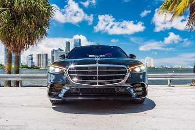 Black on Red Mercedes S580