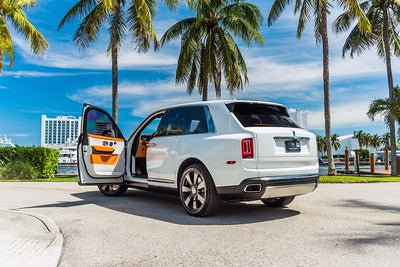 White Rolls Royce Cullinan