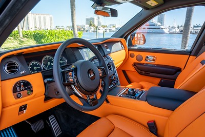 Rolls Royce Cullinan Black on Orange