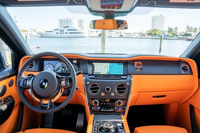 Rolls Royce Cullinan Black on Orange