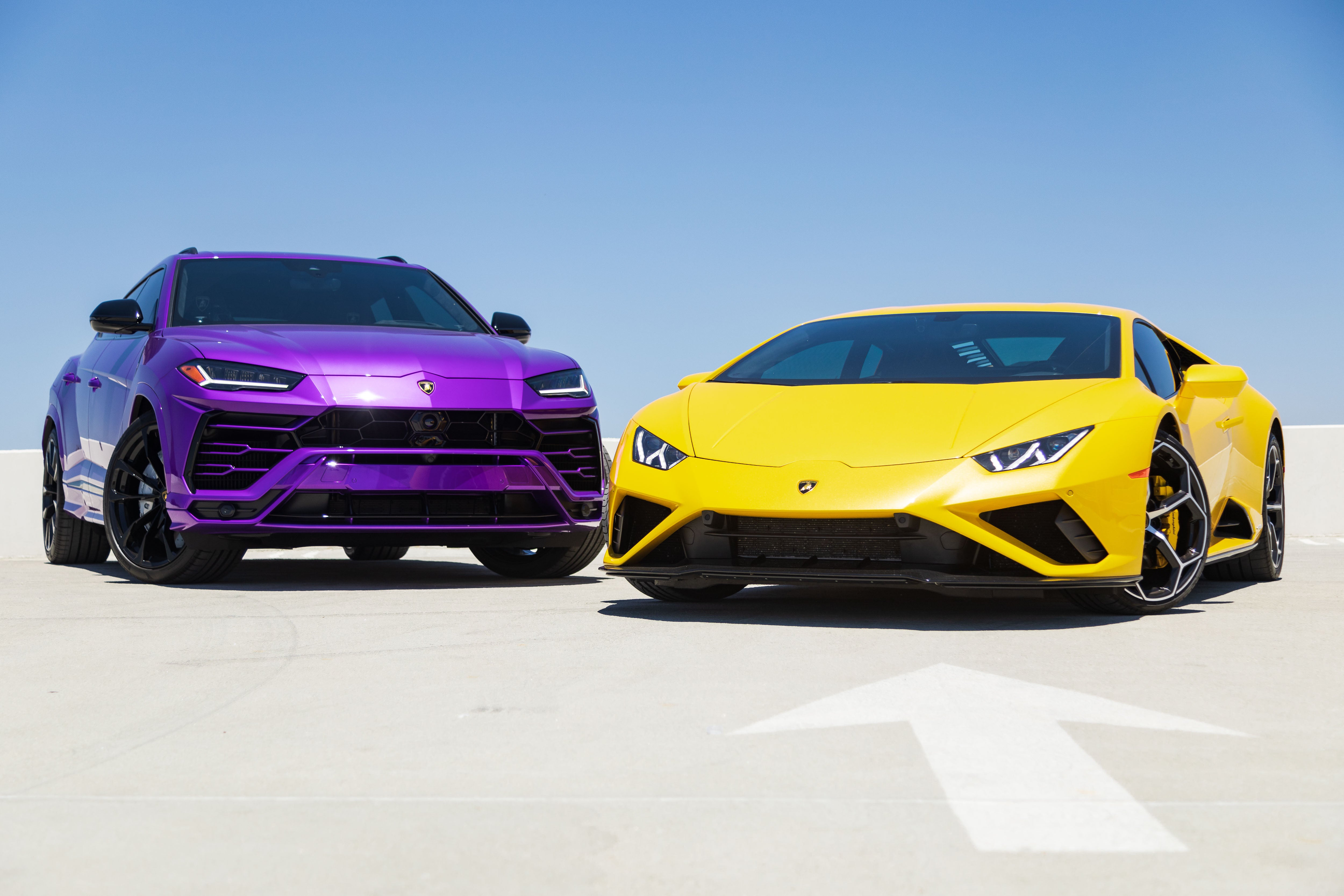 Purple and Gold Lamborghini Urus