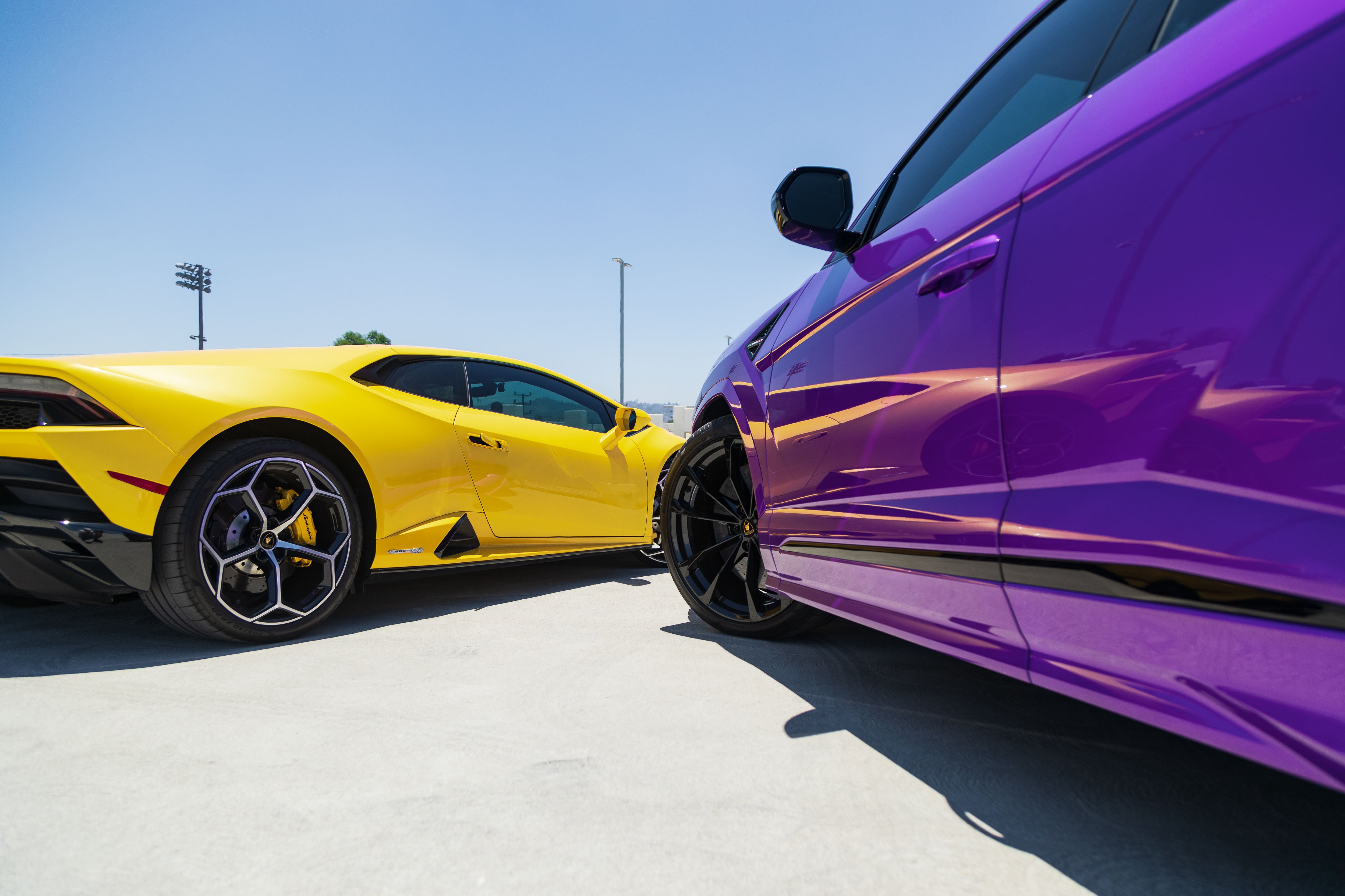 Purple and Gold Lamborghini Urus