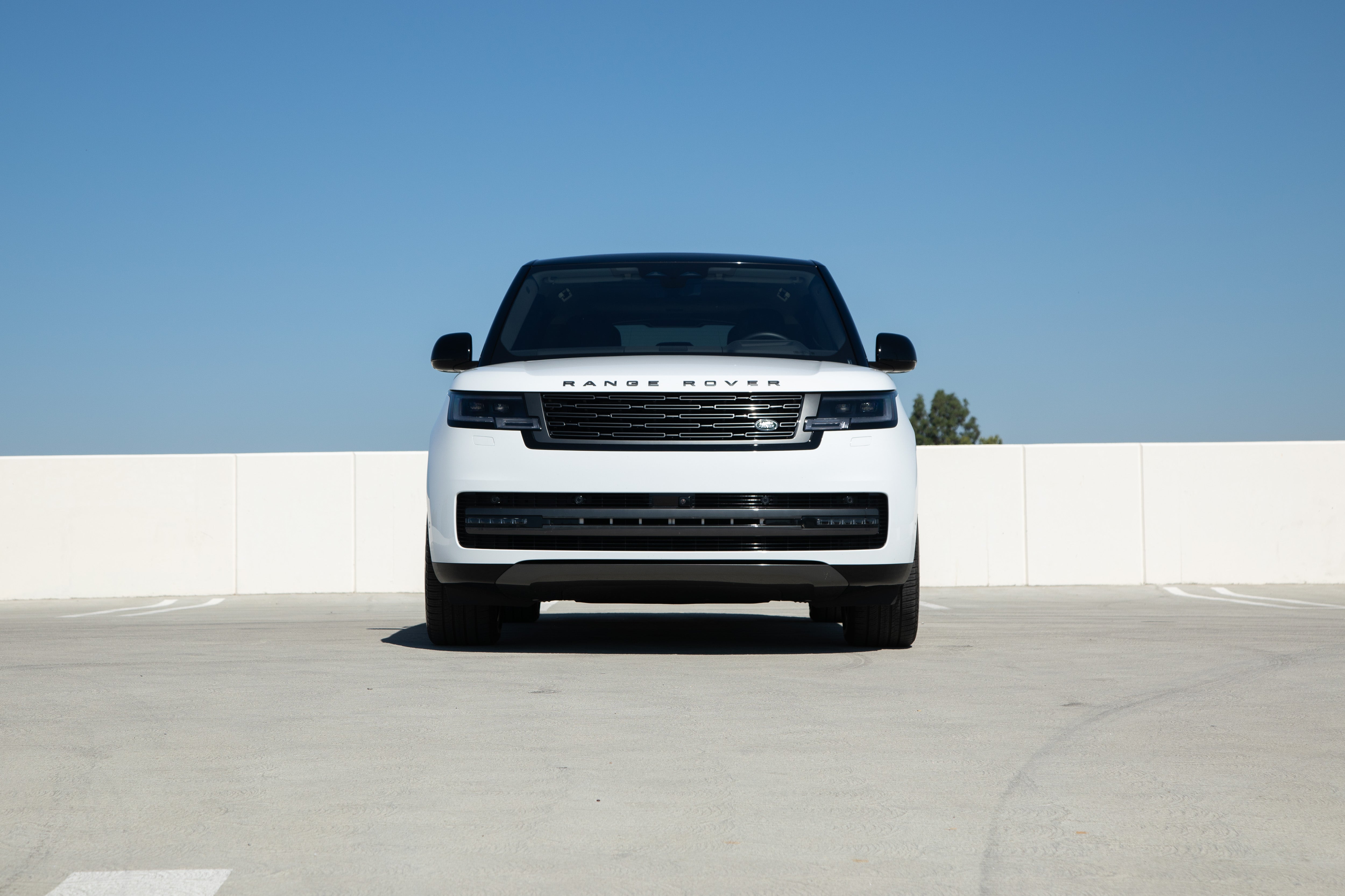 White New Range Rover