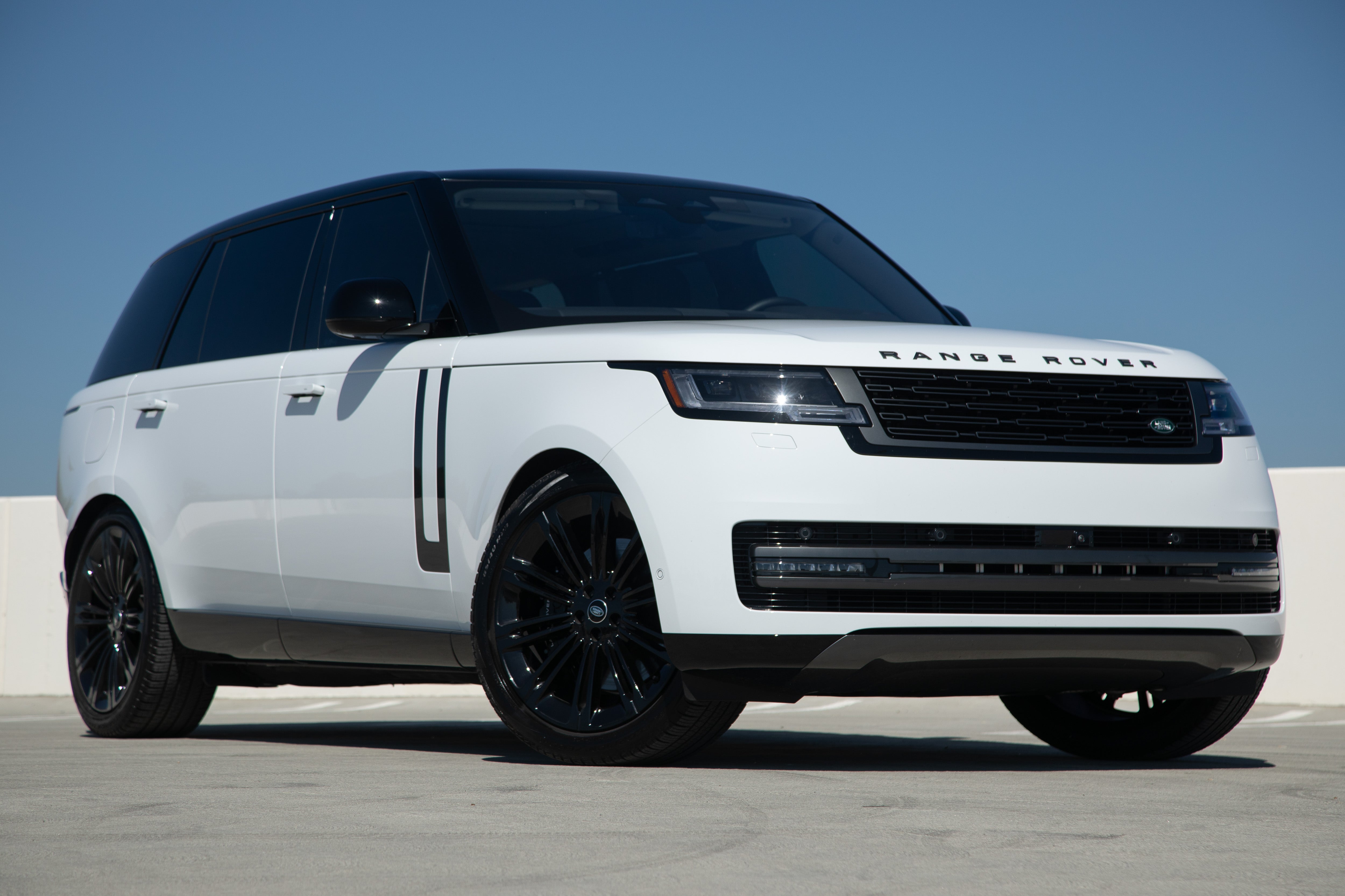 White New Range Rover